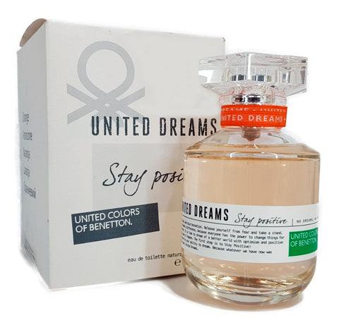 UNITED DREAMS STAY POSITIVE  80 ML EDT de BENETTON               (TESTER)